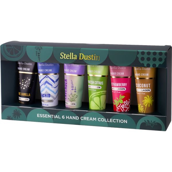 Set Cremas Para Manos Stella Dustin Essential - 6 Piezas