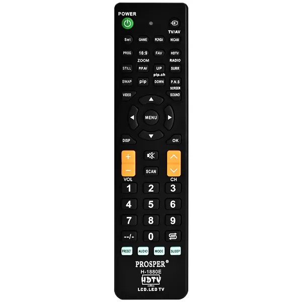 Control Remoto Universal para TV Prosper H-1880E - Negro