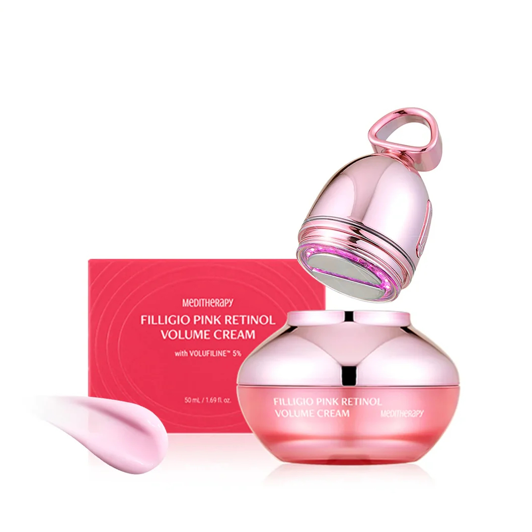 Meditherapy Filligio Pink Retinol Volume Cream + Filligio Ems Device