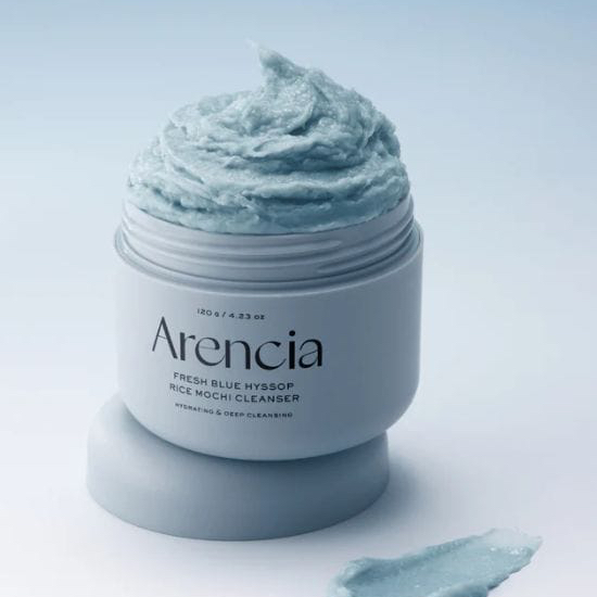 Arencia Fresh Blue Hyssop Rice Mochi Cleanser